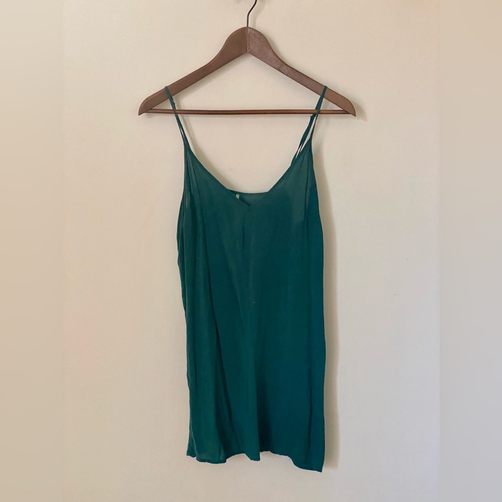 Flowy green tank top